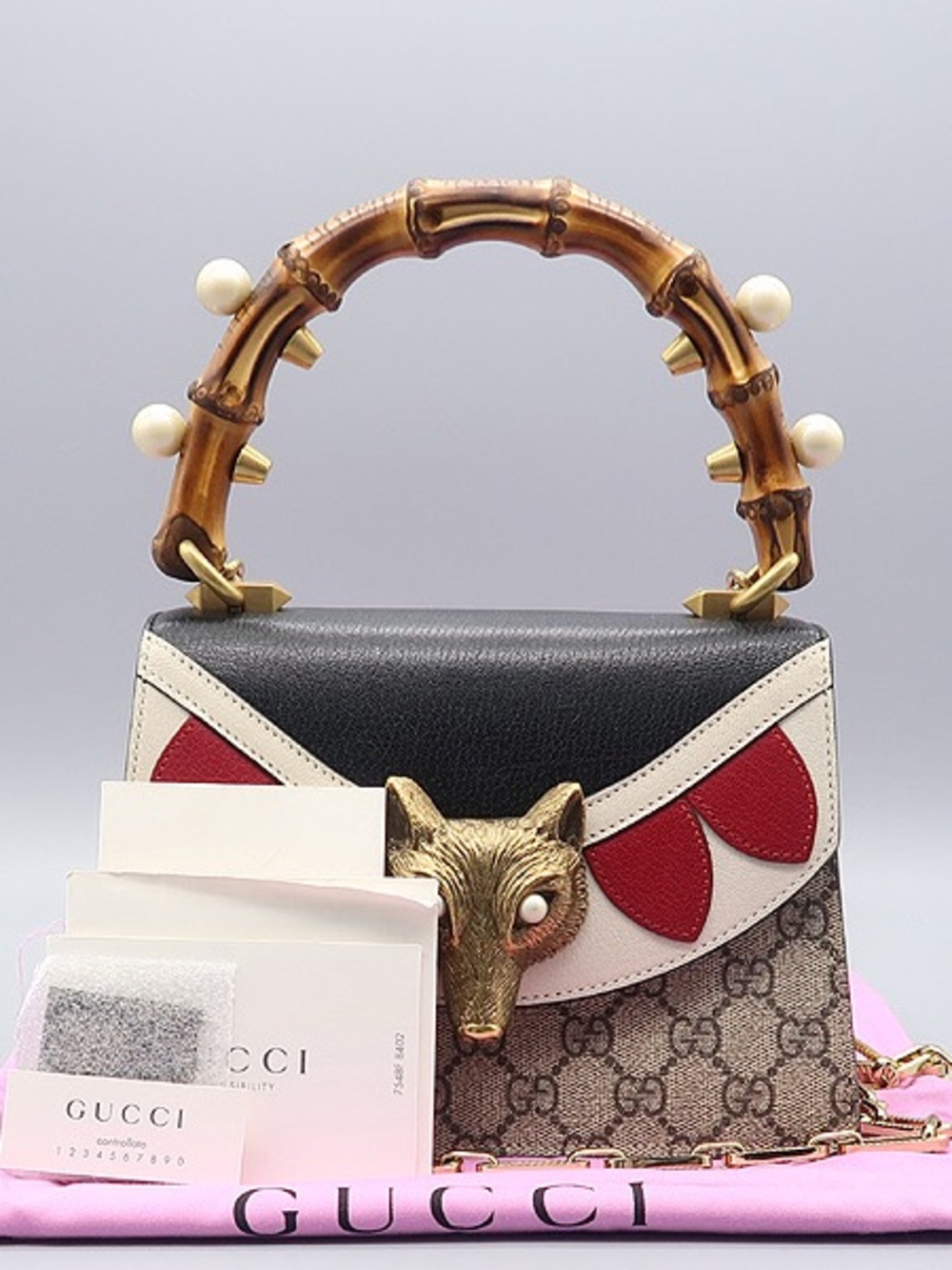Gucci GG Supreme Satchel with Bamboo Handle Limited edition - Picture 3 of 7